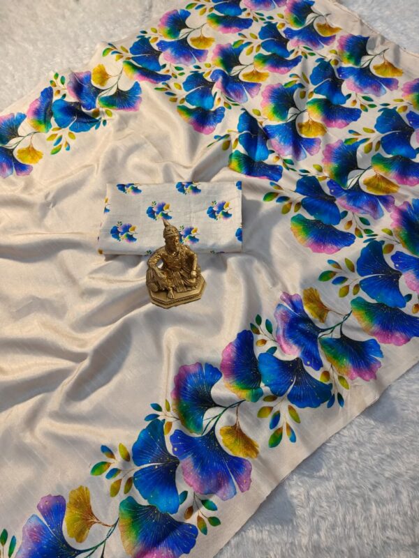 Tusser silk saree
