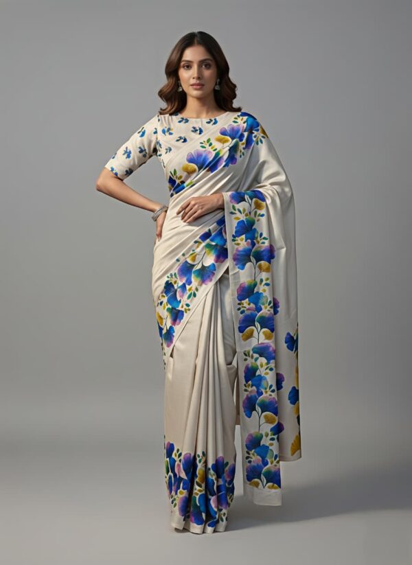 Tusser silk saree