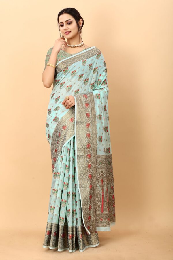 moonga cotton saree