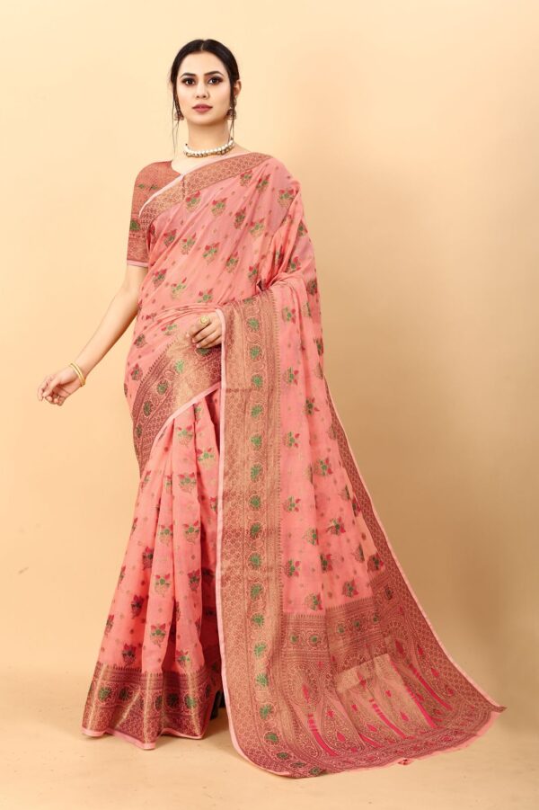 moonga cotton saree