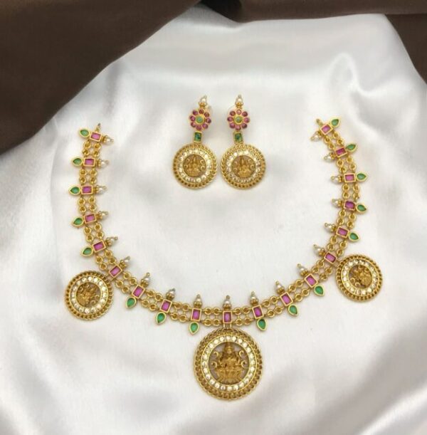 Beautiful Lakshmi kasula neckset
